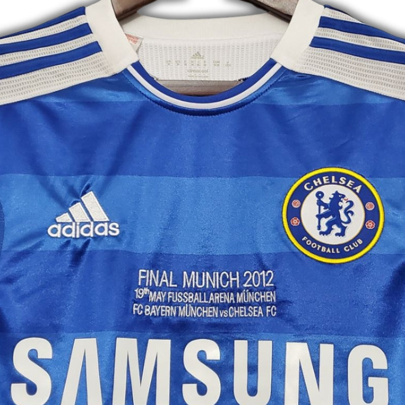Didier Drogba #11 Chelsea FC 2012 Champions League Final Jersey Long Sleeve